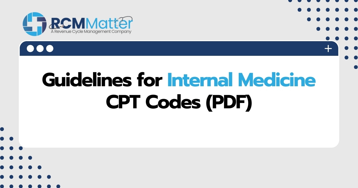 Guidelines for Internal Medicine CPT Codes PDF image blog