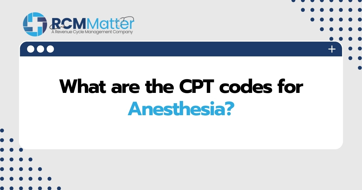 What are the CPT codes for Anesthesia image blog